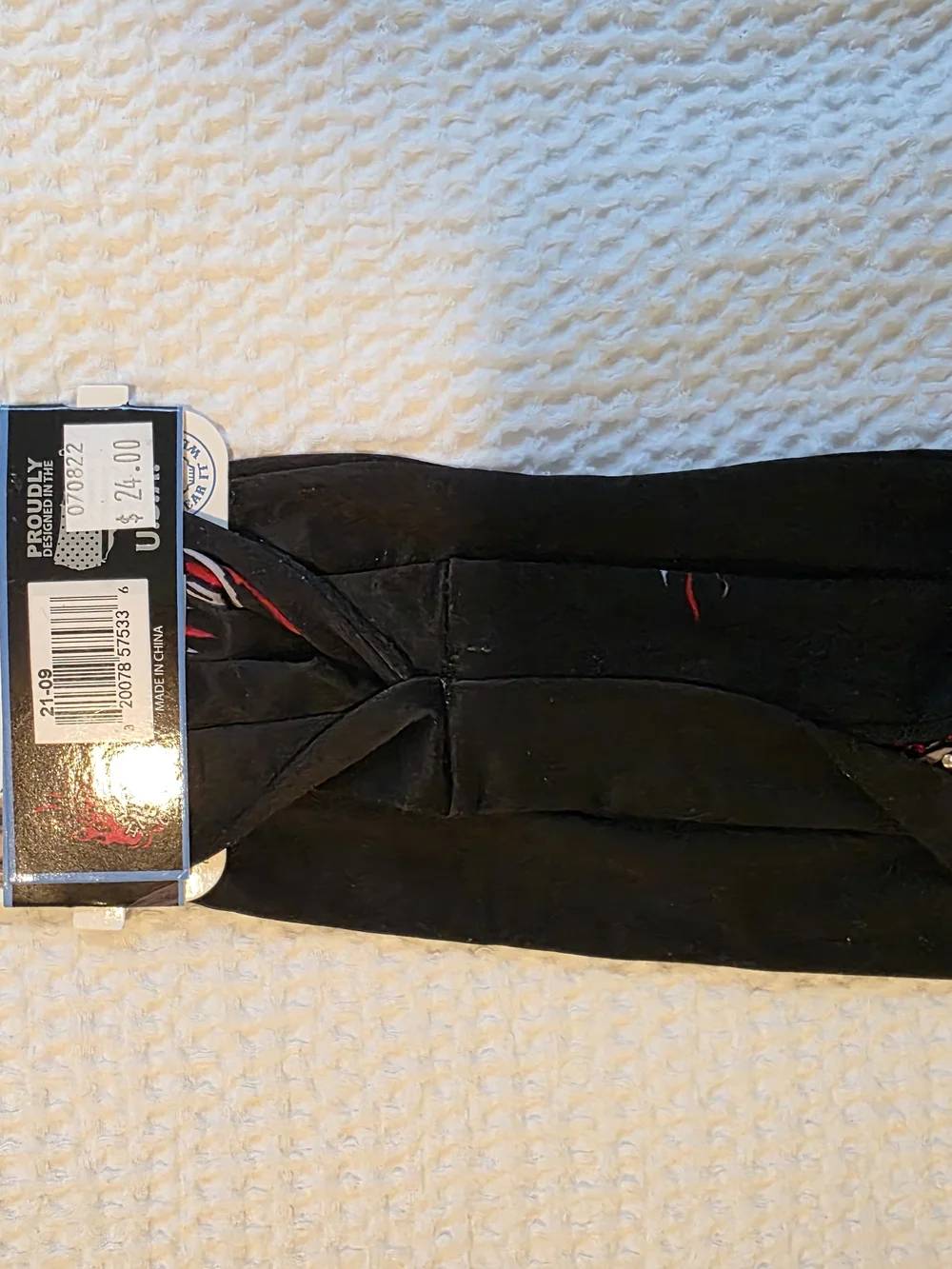 Hair Glove EZ Bandz Soaker Weight Headband - Black with Red, White & Blue